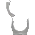 Rørholder plast 40 mm 2 stk.