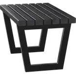 PLUS Siesta Living skammel/bord 75 cm sort