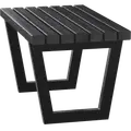 PLUS Siesta Living skammel/bord 75 cm sort