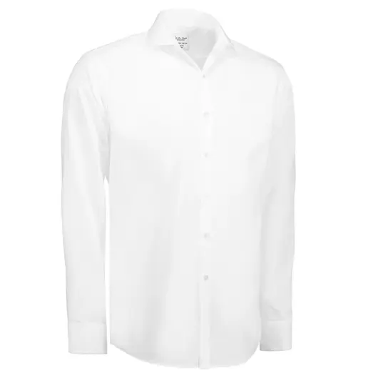 ID Seven Seas Fine Twill modern fit skjorte herre hvid