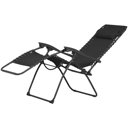 Positionsstol metal sort m/nakkehynde