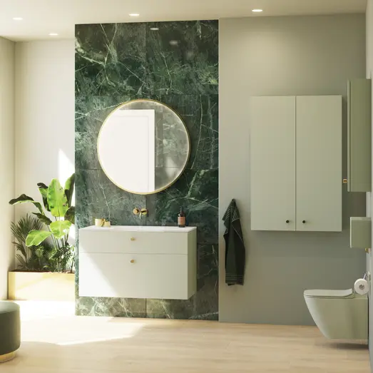 Scanbad Pixel knopgreb 2,6 cm børstet messing