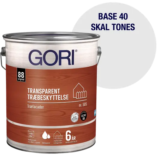 GORI 505 transparent træbeskyttelse transparent base 40 0,75 L