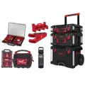 Milwaukee PACKOUT™ sæt sort Trolley/organizer/maske/værktøjsholder/drikkedunk