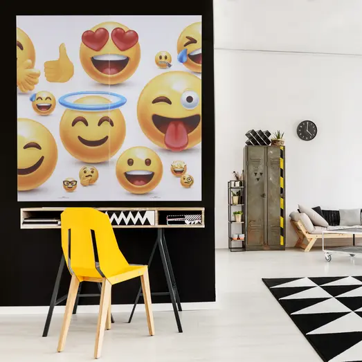 Art-Acoustic akustikbillede Emoji II 9x600x1200 mm hvid