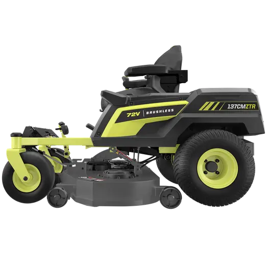 Ryobi RY72ZTRX107-210 72V 137 cm zero turn plæneklipper 3x10 Ah batt.