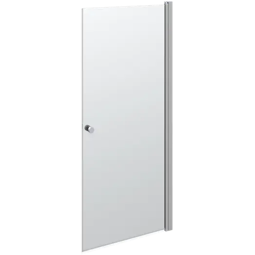 Scanbad brusedør satin/klart glas 200 x 90 cm