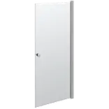 Scanbad brusedør satin/klart glas 200 x 90 cm