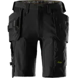 Snickers 6118 Allroundwork stretch arbejdsshorts m/hylsterlommer sort