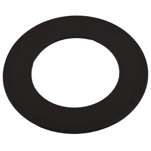 Varde rosette til væg for røgrør sort, Ø15 cm