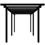 Plus pergola dobbelt 2 moduler sort