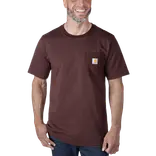 Charhartt relaxed S/S pocket stripe t-shirt rød