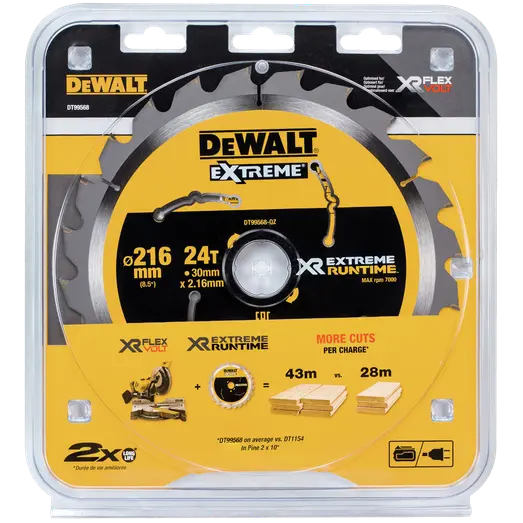 DeWALT DT99568-QZ XR FLEXVOLT savklinge Ø216xø30mm