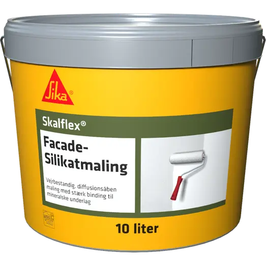Skalflex Facade- Silikatmaling 018 lys teglrød