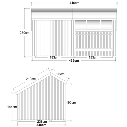 Plus Multi shelter 2 moduler med shelter og opholdsrum