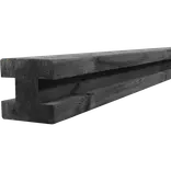 Systemhegn H-stolpe sortmalet 97x97 mm længde 2,7 m