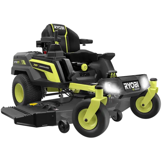 Ryobi RY72ZTRX107-210 72V 137 cm zero turn plæneklipper 3x10 Ah batt.