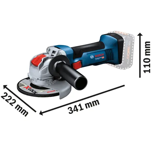 Bosch GWX akku vinkelsliber 18V-8 solo