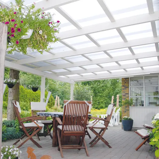 Sunlux Hi PVC trapez tagplade opal 1039x0,8 mm.