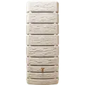 Regnvandstønde 500 L beige t/væg inkl. hane