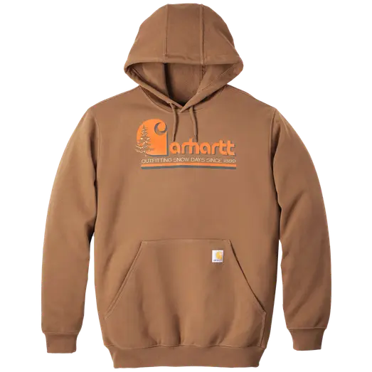 Carhartt graphic hooded swetshirt brun