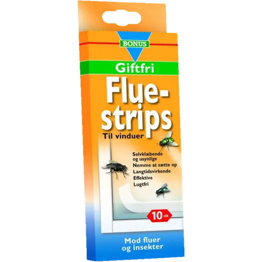 Bonus flue strips til vinduer giftfri 10 stk