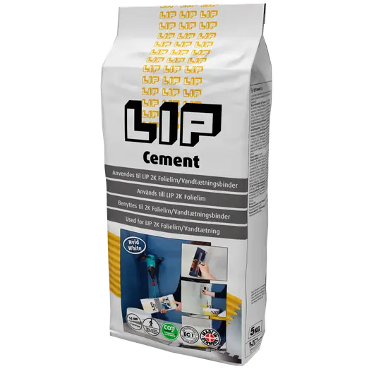 LIP cement, hvid, 5 kg