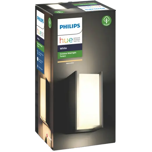 Philips Hue Turaco udendørs væglampe antracit