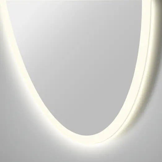 Milobad CL065-1 spejl m/LED frosted Ø60 cm