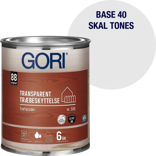 GORI 505 transparent træbeskyttelse transparent base 40 0,75 L