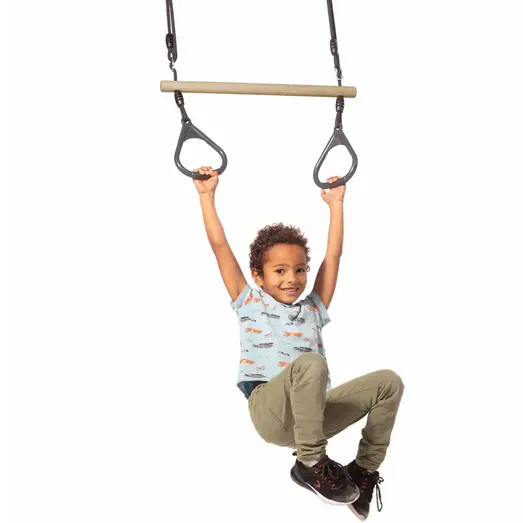 PLUS Lux trapezgynge m/ringe gråsort