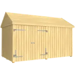 Plus Classic Multi Havehus 10 m² 2 moduler m/dobbeltdør og lukket front