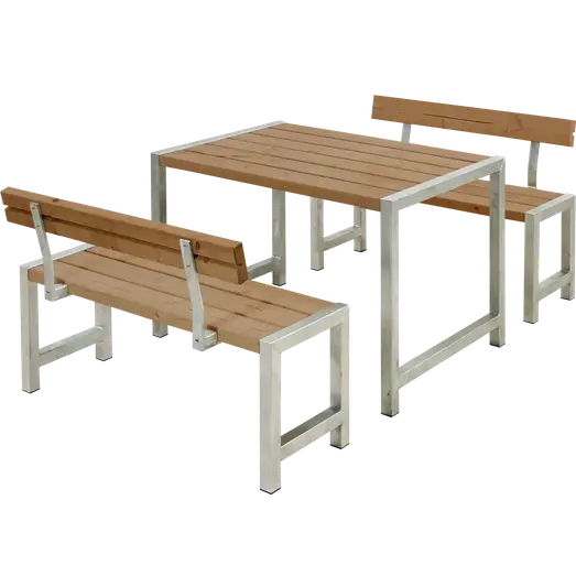 PLUS Café plankesæt m/2 ryglæn 127 cm ThermoWood®