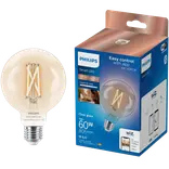 Philips Smart WiZ white LED pære E27 6,7W globe klar