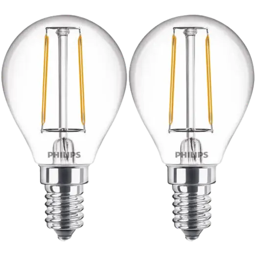 Philips Classic LED pære E14 25W 2 pack
