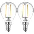 Philips Classic LED pære E14 25W 2 pack