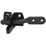 PN glipfald/dørhank til havelåge 120 mm varmforzinket sort