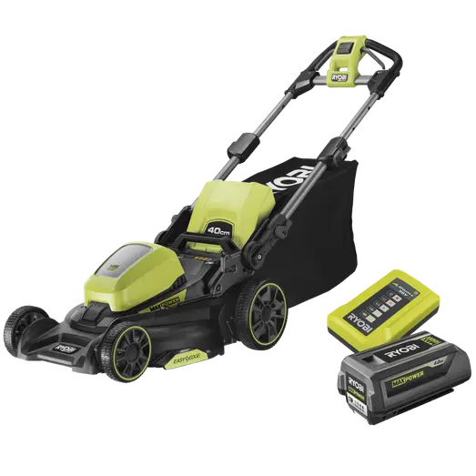 Ryobi RY36LM40A-140 36V plæneklipper 40 cm 4,0Ah batteri og lader
