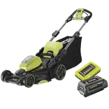 Ryobi RY36LM40A-140 36V plæneklipper 40 cm 4,0Ah batteri og lader