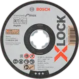 Bosch X-Lock Standard for Inox skæreskive lige 125x1 mm 10 stk