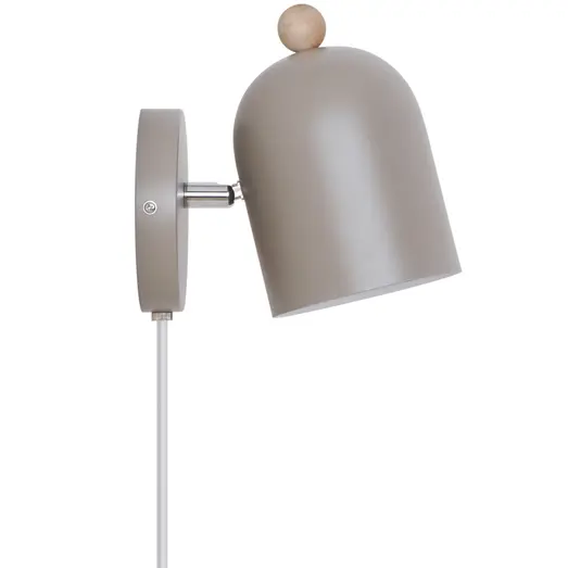 Nordlux væglampe Gaston lysebrun