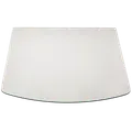 Morsø glasgulvplade rektangulær med buet forkant 85 x 110 cm
