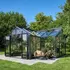 Juliana Orangeri 21,5 m² antracit/sort 3 mm hærdet glas