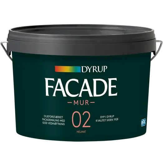 Dyrup facade murmaling hvid 2,25 L