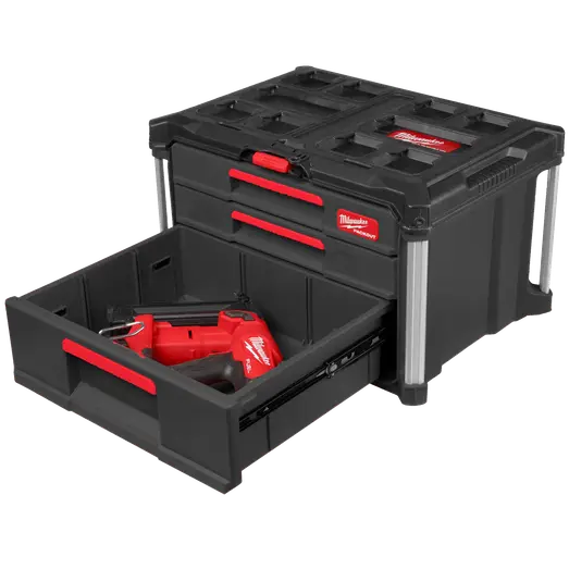 Milwaukee packout kuffert med 2+1 skuffe