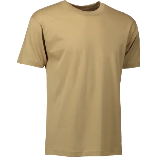 ID T-time herre t-shirt kortærmet sand