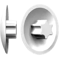 Fischer dækhætte TX30 hvid 100 stk