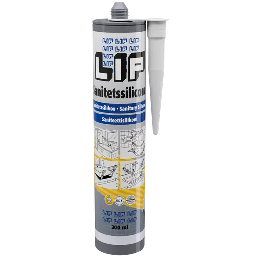 LIP Sanitetssilicone 300 ml perlehvid