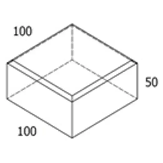 Kopsten koks brud - 10x10x5 cm