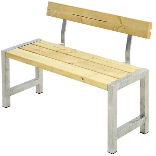 Plus Café plankebænk med 1 ryglæn 127 cm